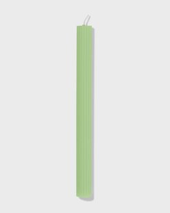 HEMA Huishoudkaars ⌀2.2x24cm ribbel lichtgroen (lichtgroen)