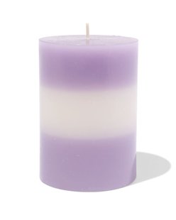 HEMA Stompkaars ⌀7x10cm strepen lila-ivoor (lila)