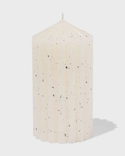 HEMA Stompkaars ⌀7x13cm ribbel spikkel ivoor (ivoor)
