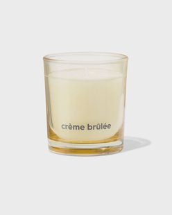 HEMA Geurkaars in glas ⌀7x8cm crème brûlée (lichtgeel)