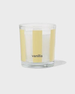 HEMA Geurkaars in glas ⌀7x8cm vanille (lichtgeel)