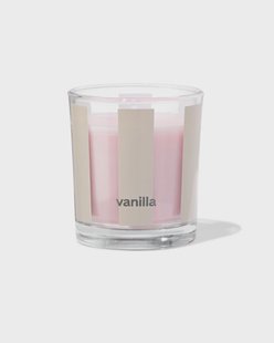 HEMA Geurkaars in glas ⌀7x8cm vanille (lichtroze)