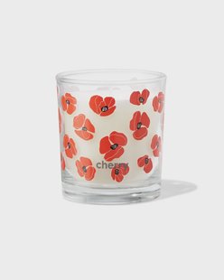 HEMA Geurkaars in glas ⌀7x8cm kersenbloesem (oranje)