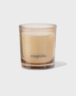 HEMA Geurkaars in glas ⌀7x8cm magnolia (bruin)