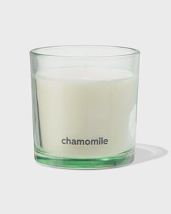 HEMA Geurkaars in glas ⌀10x10cm kamille (lichtgroen)