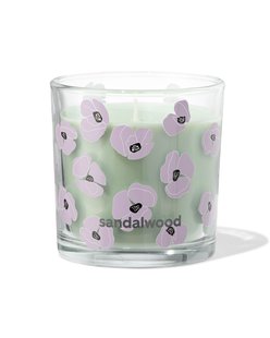 HEMA Geurkaars in glas ⌀10x10cm sandalwood (groen)
