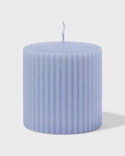 HEMA Stompkaars ⌀10x10cm ribbel lichtblauw (lichtblauw)