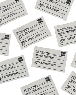 HEMA Doorgeef naailabels - 12 stuks (wit)