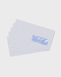 HEMA Envelop DL venster rechts wit - 50 stuks