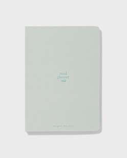 HEMA Maaltijdplanner met wisbare pen in boekje 21x15cm lichtgroen