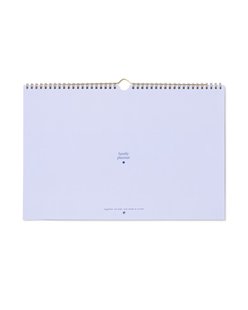 HEMA Familieplanner 37x25cm lichtblauw