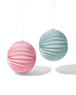 HEMA Lampion 25x25cm floraal - 2 stuks