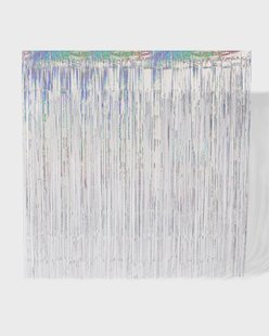 HEMA Glittergordijn 200cm zilver (zilver)