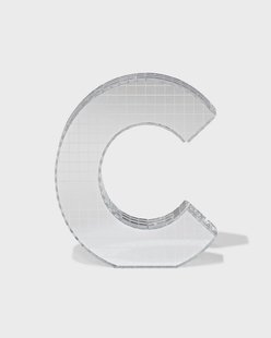 HEMA Discoletter C 10x9x10cm (zilver)