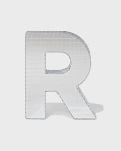 HEMA Discoletter R 10x9x10cm (zilver)