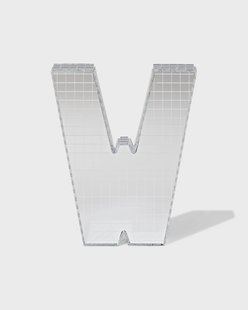 HEMA Discoletter W 10x9x10cm (zilver)