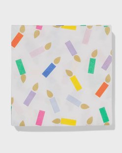 HEMA Servetten 33x33cm papier kleur - 20 stuks (multicolor)