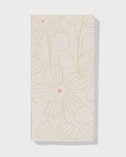 HEMA Servetten 33x18cm floraal goud - 12 stuks (goud)