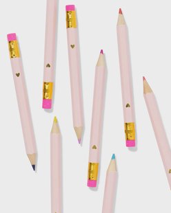 HEMA Uitdeel potlooden prinses - 8 stuks (roze)