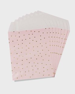 HEMA Uitdeelzakjes 18x15.5cm papier prinses - 8 stuks (roze)