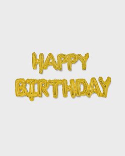 HEMA Folieballon happy birthday 30cm goud (goud)