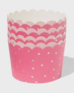 HEMA Bakjes ⌀9.3x6cm papier prinses - 8 stuks (roze)