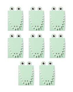 HEMA Uitnodigingskaarten monsters - 8 stuks