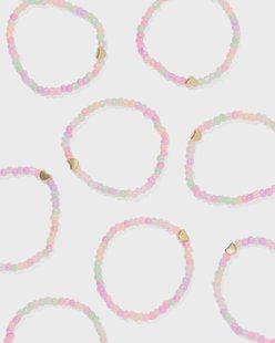 HEMA Kinderarmband ⌀6cm prinses - 8 stuks (roze)