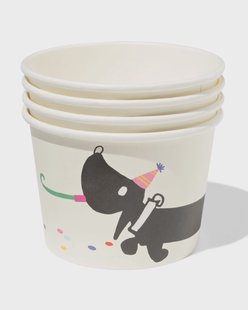 HEMA Takkie en Siepie bakjes 450ml papier - 4 stuks