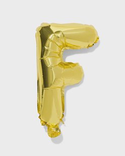 HEMA Folieballon letter F 30cm goud (goud)