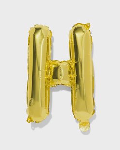 HEMA Folieballon letter H 30cm goud (goud)