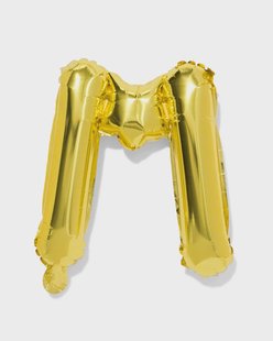 HEMA Folieballon letter M 30cm goud (goud)