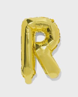 HEMA Folieballon letter R 30cm goud (goud)