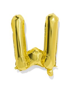 HEMA Folieballon letter W 30cm goud (goud)