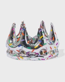 HEMA Folieballon kroon 20cm confetti (multicolor)