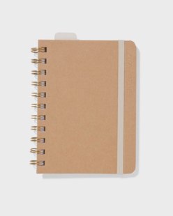 HEMA Schoolagenda 2026-2027 A6 kraft (bruin)