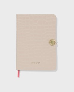 HEMA Sassy me schoolagenda 2026-2027 15.3x21.6cm kunstleer krokodil