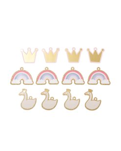 HEMA Labels 9.5x13cm prinses - 12 stuks (roze)