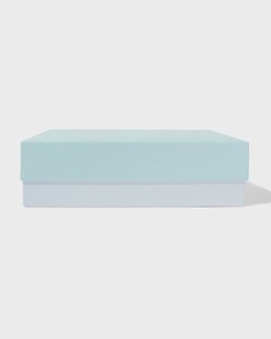 HEMA Doos L 31x22.5x9cm papier blauw (blauw)