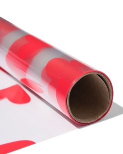 HEMA Folie 200x70cm hartjes rood