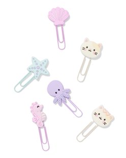 HEMA Paperclips pvc strand - 6 stuks