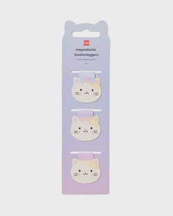 HEMA Magnetische boekenleggers 21.5x6cm kat - 3 stuks