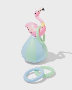 HEMA Opblaasbaar ringwerpspel flamingo