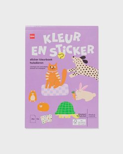 HEMA Kleurboek A5 met stickers huisdieren