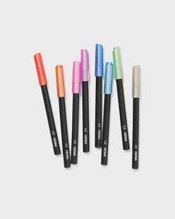HEMA Brushstiften metallic - 8 stuks