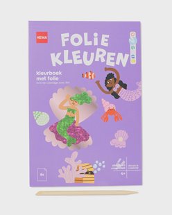 HEMA Kleurboek met folie 22.5x15cm zeemeerminnen