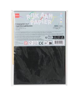HEMA Regenboog kraspapier A5 - 20 stuks