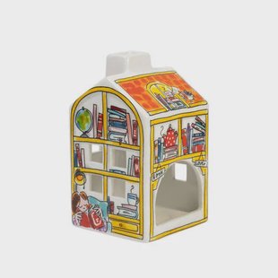 Blond Amsterdam lichthuisje boekwinkel (8.5x14.5 cm)