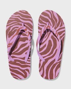 HEMA Kinderslippers zebra paars (paars)