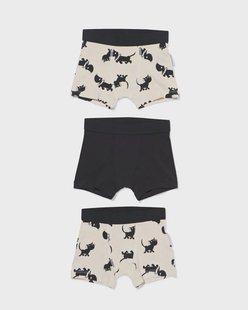 HEMA Takkie en Siepie kinderboxers - 3 stuks zwart/wit (zwart/wit)